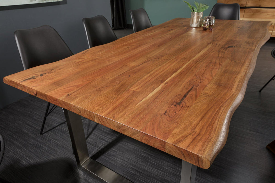 Dining Table Monolith 180cm Acacia Wood Honey