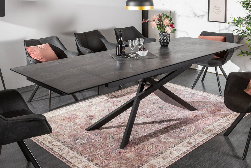 Extendable Dining Table Galactic 180-220-260cm Ceramic Lava Look