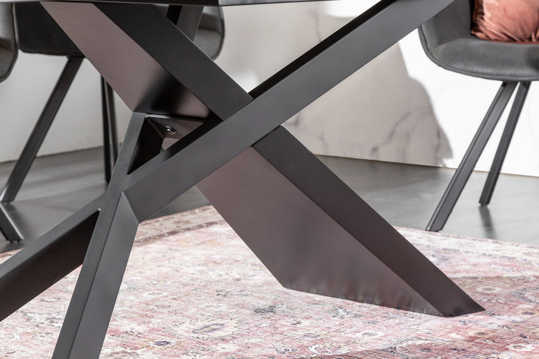 Extendable Dining Table Galactic 180-220-260cm Ceramic Lava Look