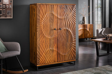 Bar Cabinet Fossil 141cm Mango Wood Brown