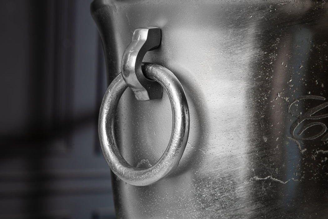 Champagne Cooler 40cm Metal Silver