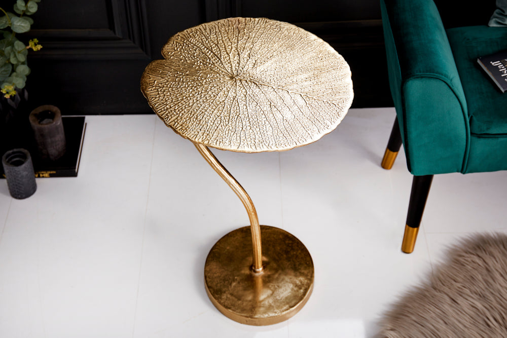 Side Table Blossom 59cm Metal Gold