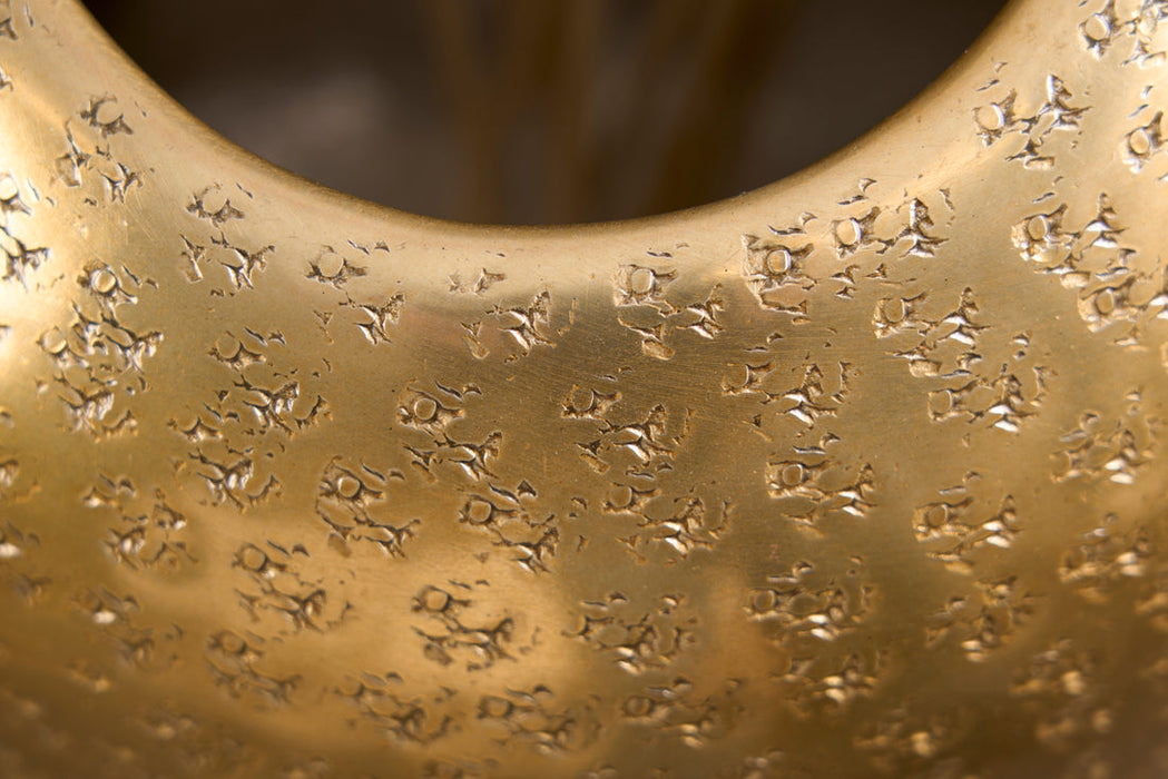 Vase Organic Orient II 50cm Hammered Metal Gold