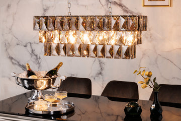 Hanging Lamp Crystal 88cm 5-lights Noble Grey