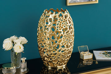 Vase Ambrosia 38cm Metal Gold