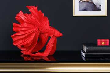 Decorative Figure Fighting Fish Crowntail 36cm Red Betta Fish
