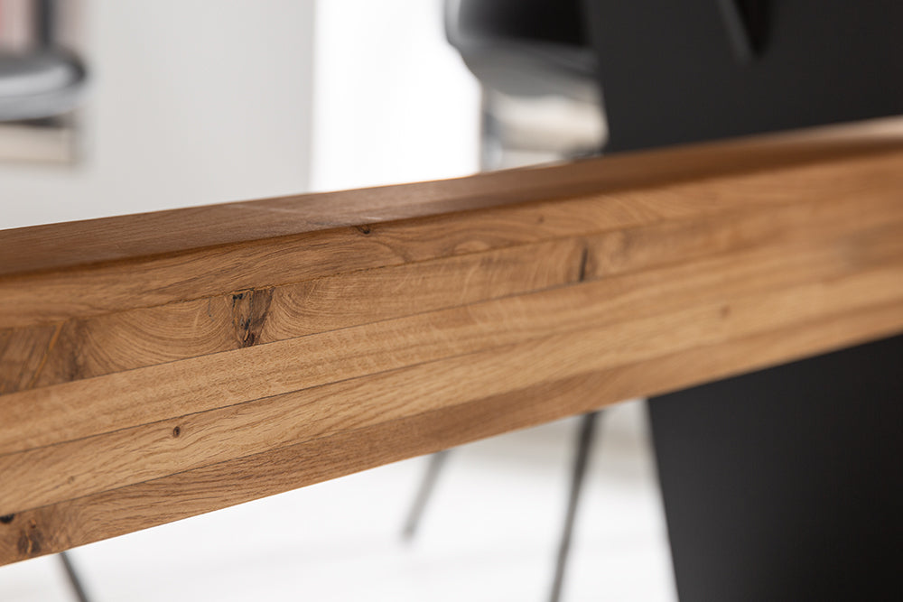 Dining Table Grande 240cm Wild Oak Wood Natural