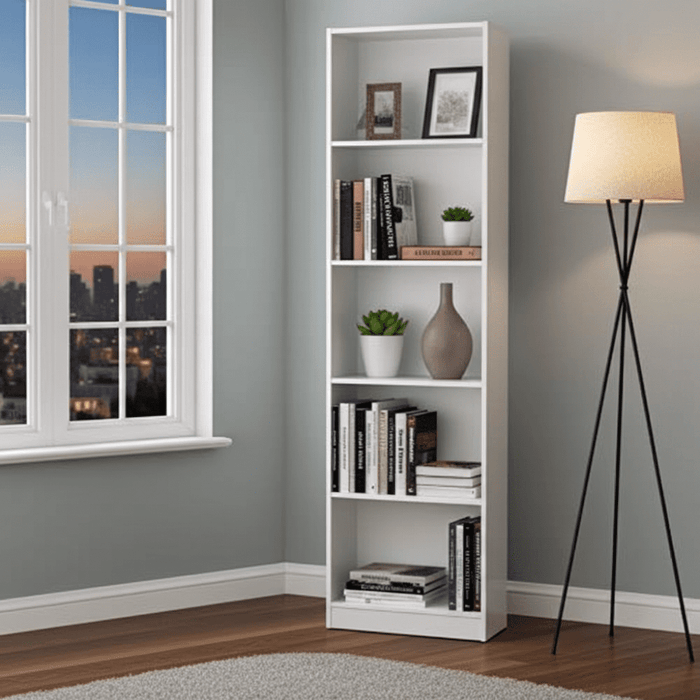 Mila Artic White Bookcase - 2444
