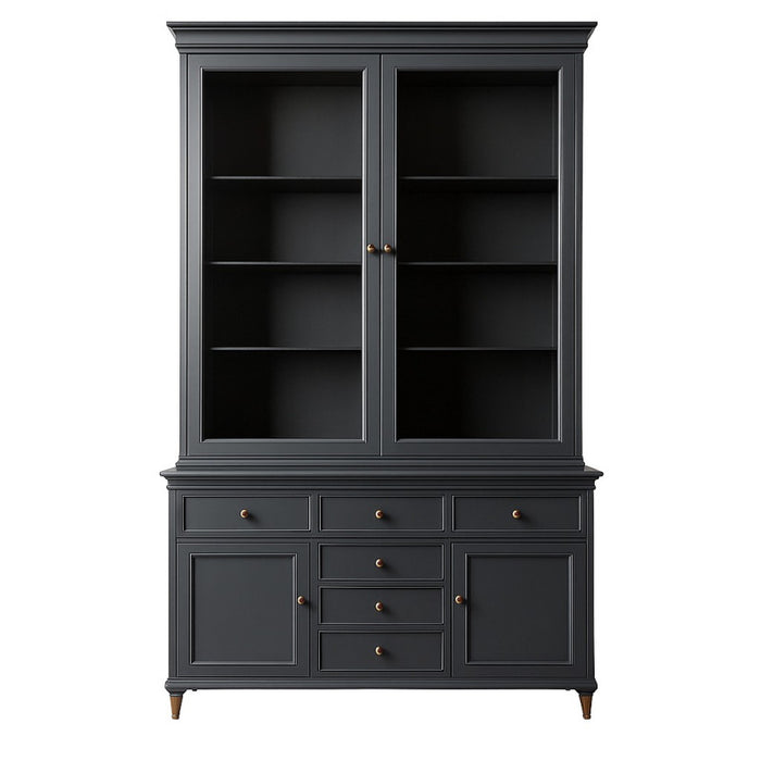 Milano Large Display Cabinet Navy Blue