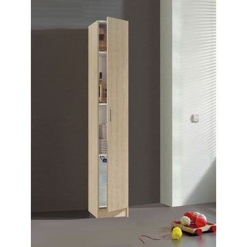 Amos Mann Purpose Oak Narrow Storage Cupboard