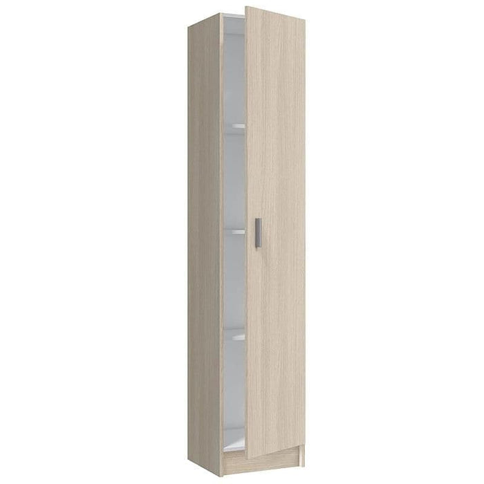 Purpose Oak Narrow Storage Cupboard