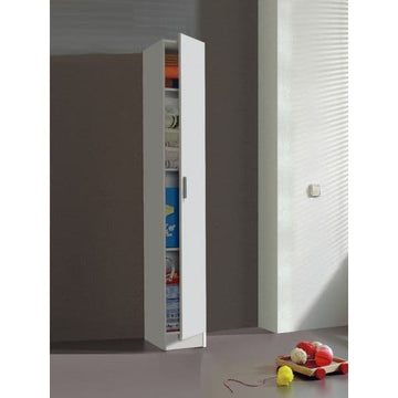 Amos Mann Purpose White Narrow Storage Cupboard