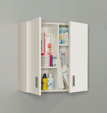 Amos Mann Purpose White Storage Wall Cupboard