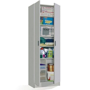 Amos Mann Purpose White Wide Storage Cupboard