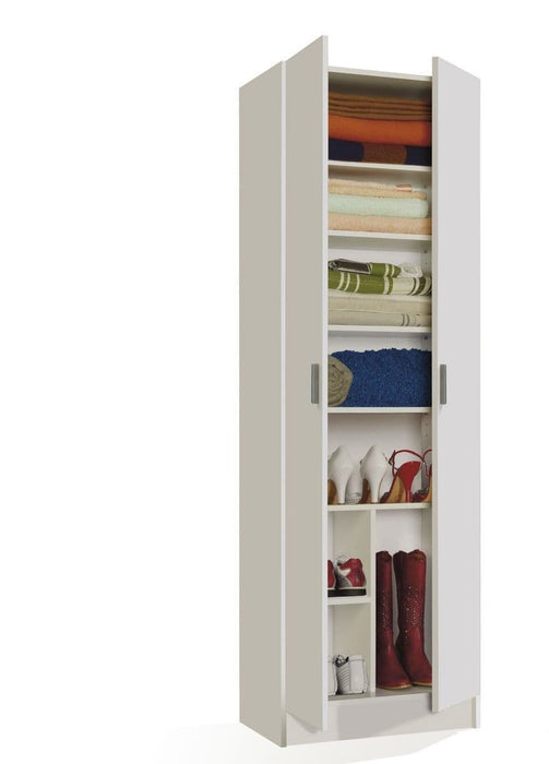 Purpose White Wide Storage Cupboard