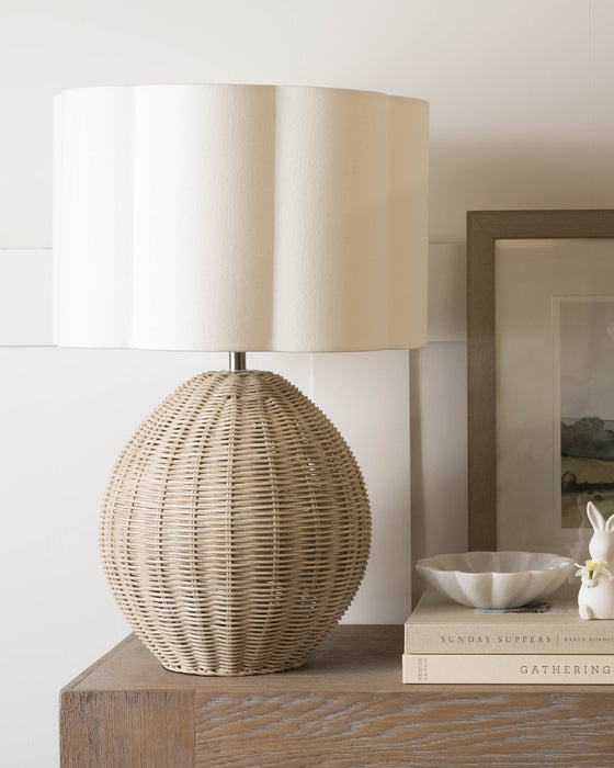 Nantucket Lamp with Rosie Shade