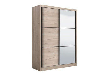 Amos Mann Oak Effect Sliding Door Wardrobe 166cm
