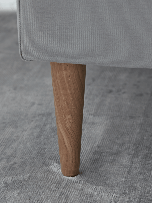 Marlborough Cotton Ottoman - Grey