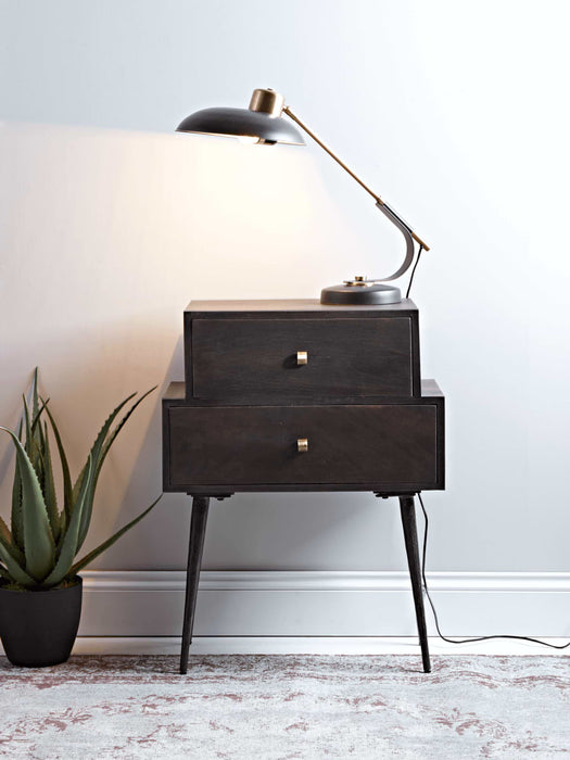 Elegant Two Drawer Side Table