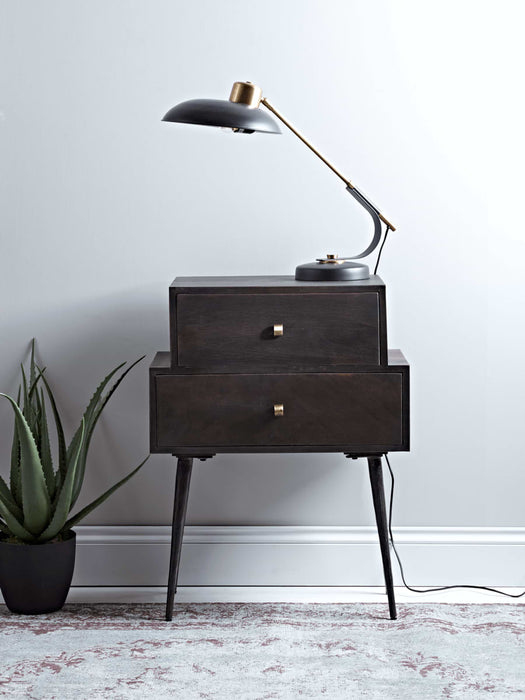 Elegant Two Drawer Side Table