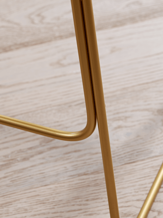 Enamel Top Low Stool - Blush