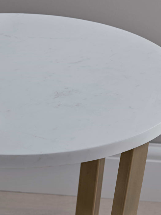 Marble & Brass Side Table