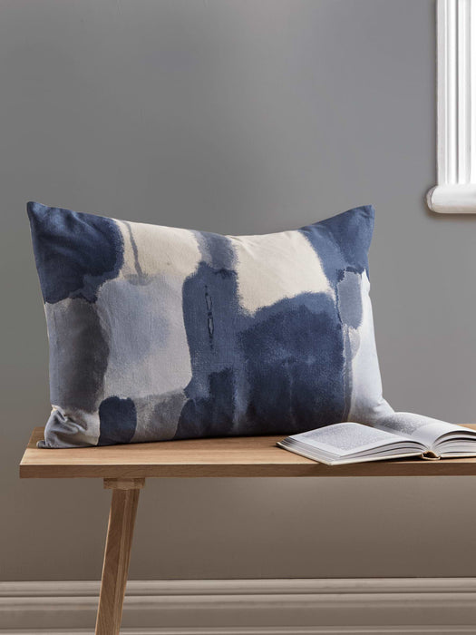 Watercolour Cushion - Blue