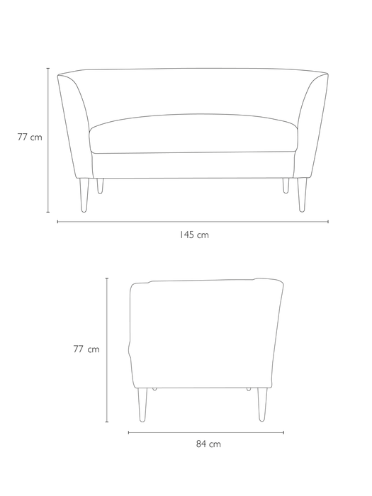 Timsbury Cotton Sofa - Grey