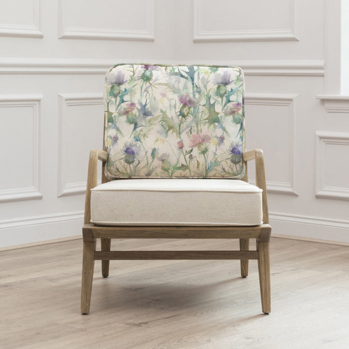 Atelier Luxe Cirsium Printed Chair Damson