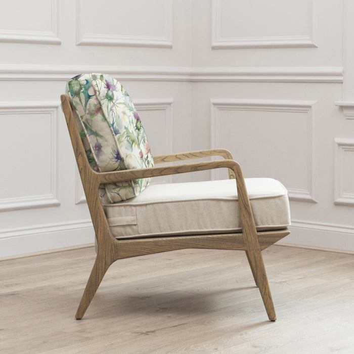Atelier Luxe Cirsium Printed Chair Damson