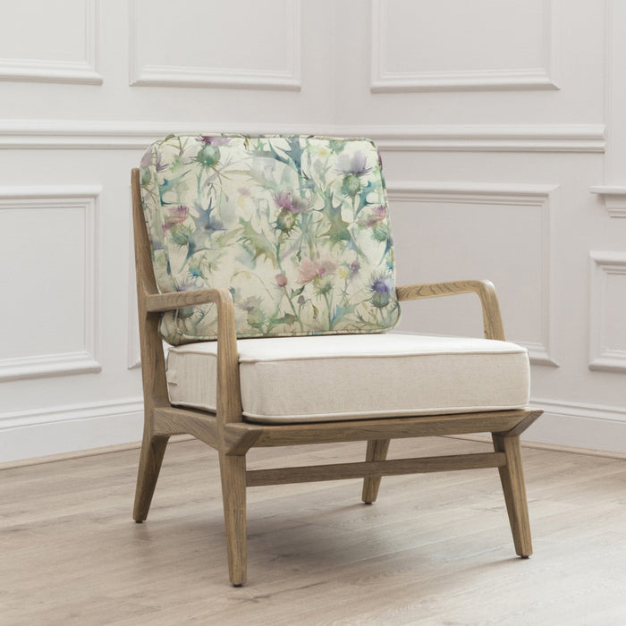 Atelier Luxe Cirsium Printed Chair Damson
