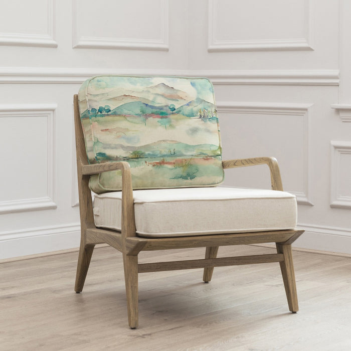 Atelier Luxe Russet Shores Printed Chair Linen