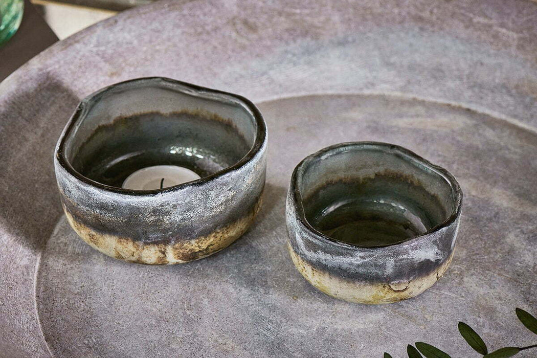 Janka Glass Tealights Set Of 2