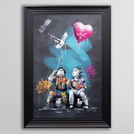 Acre & Artisan Graffiti Framed Art No War
