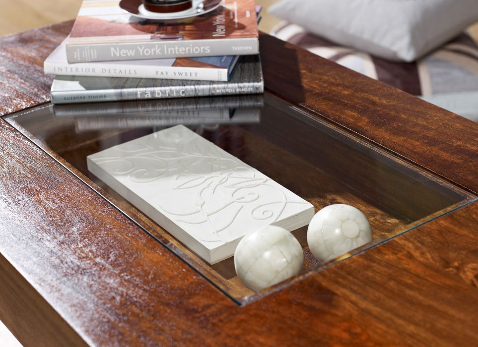 Dakota Mango Wood 115cm Pebble Coffee Table - In Stock