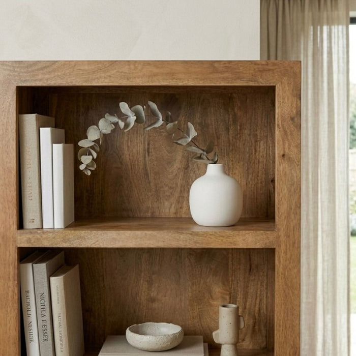 Oak Dakota Mango Wood 76cm 3 Drawer Bookcase - Due 30th September