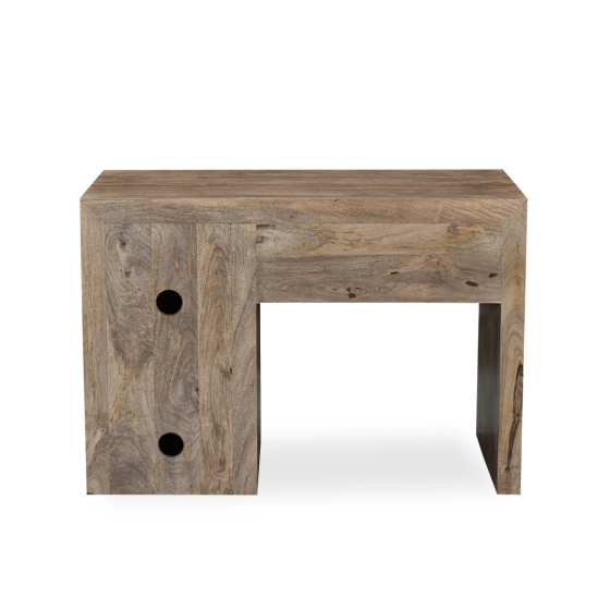 Acre & Artisan Oak Stain Solid Wood 110Cm Desk