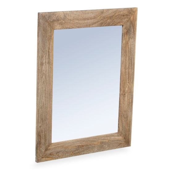 Acre & Artisan Oak Stain Solid Wood 110Cm Large Mirror