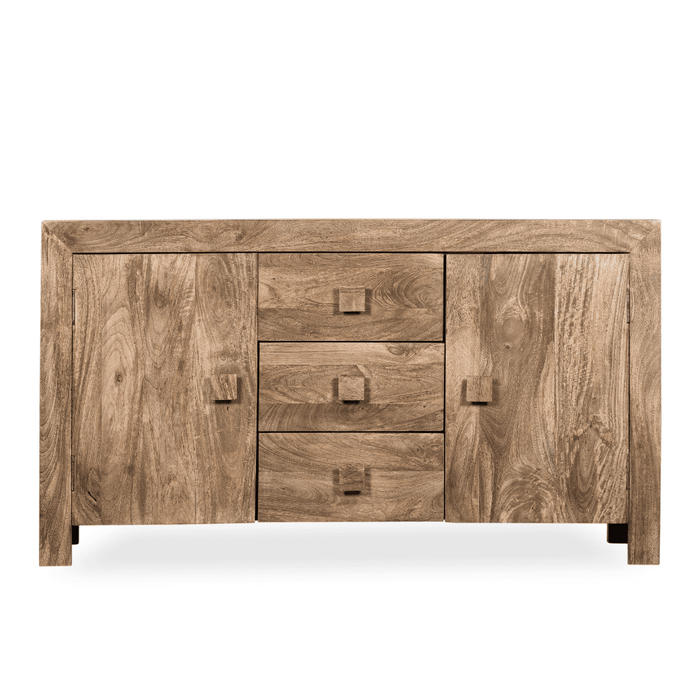 Oak Stain Dakota Mango Wood 135cm Sideboard - In Stock