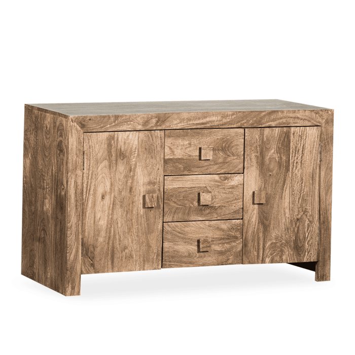 Oak Stain Dakota Mango Wood 135cm Sideboard - In Stock