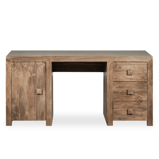 Acre & Artisan Oak Stain Solid Wood 160Cm Office Desk