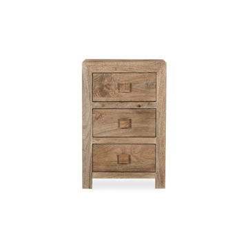 Oak Stain Acre & Artisan Premium Mango Wood 50cm Chest of Drawers