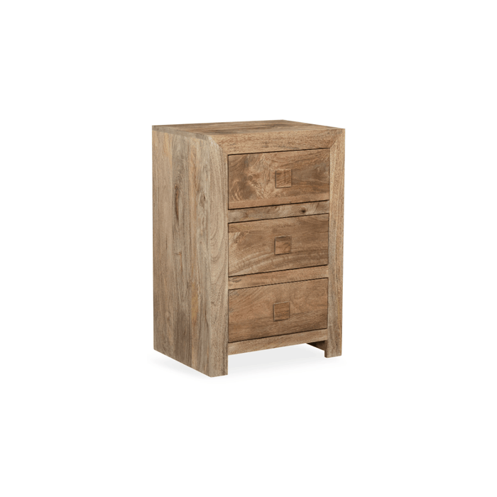 Oak Stain Dakota Mango Wood 50cm Chest of Drawers - In Stock