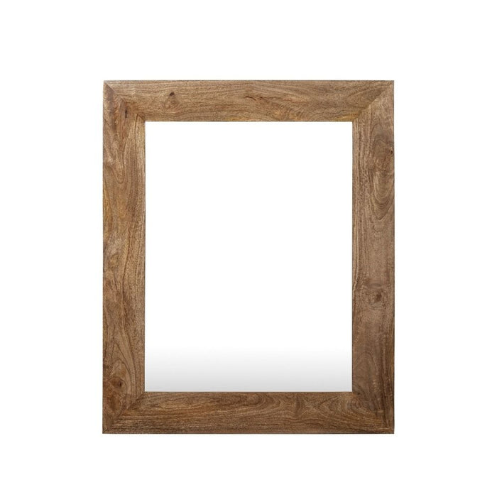 Oak Stain Dakota Mango Wood 60cm Medium Mirror - In Stock