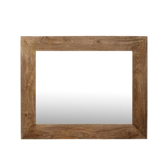 Acre & Artisan Oak Stain Solid Wood Medium Mirror (60cm)