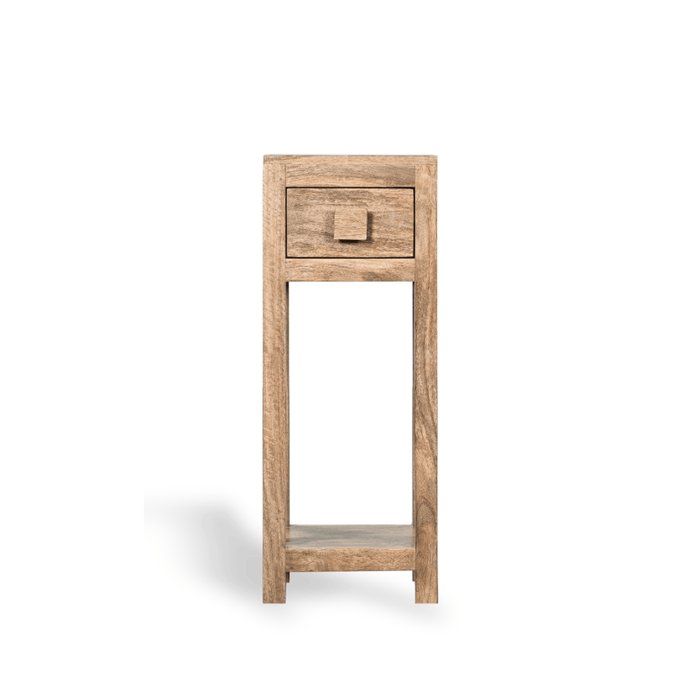 Oak Stain Dakota Mango Wood Lamp Table - In Stock