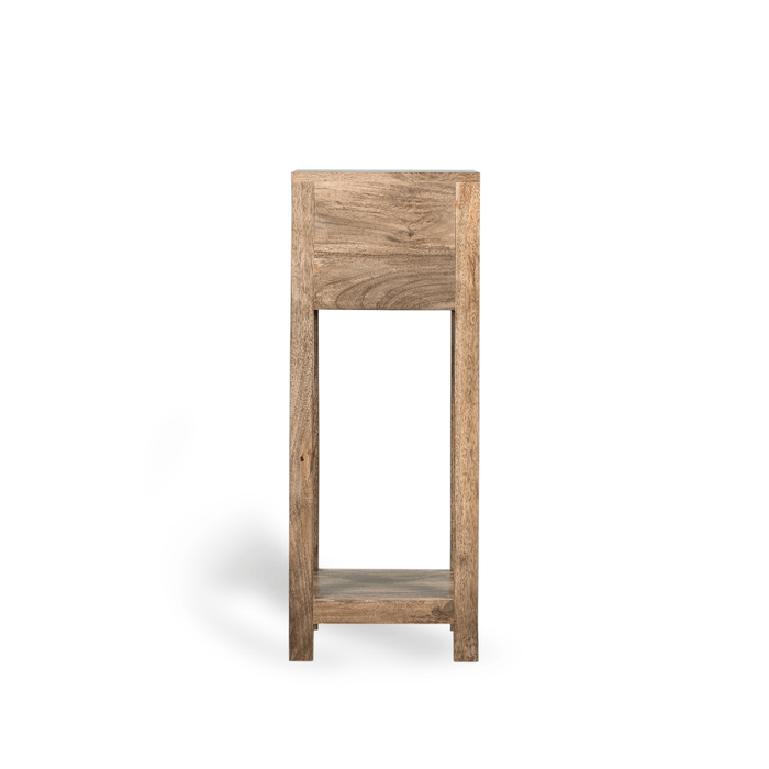 Oak Stain Dakota Mango Wood Lamp Table - In Stock