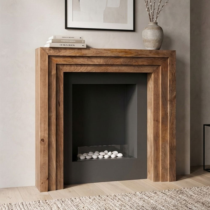Oak Stain Dakota Mango Wood 118cm Fire Surround - In Stock