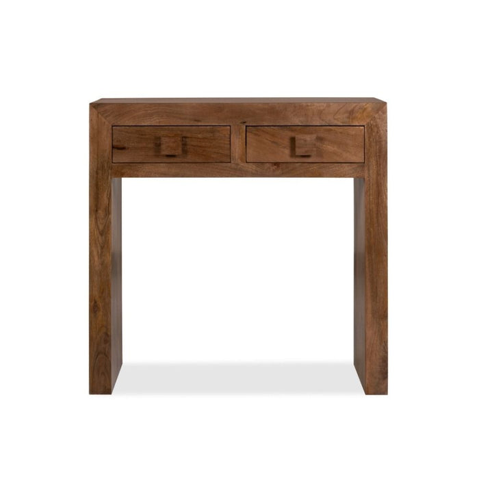 Oak Stain Dakota Mango Wood 80cm Console Table - Last One Remaining