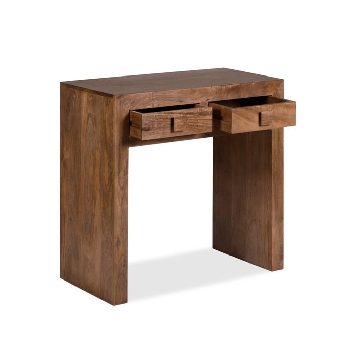 Oak Stain Dakota Mango Wood 80cm Console Table - Last One Remaining
